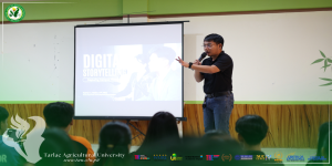 𝐂𝐀𝐏𝐓𝐔𝐑𝐄𝐃 𝐈𝐍 𝐋𝐄𝐍𝐒 | To equip the campus journalists of Tarlac Agricultural University (TAU) with tools needed to thrive in a fast-paced modern world, the College of Arts and Sciences (CAS), spearheaded by its Dean Dr. Sherwin S. Alar, conduct