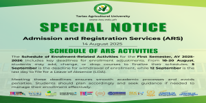 The Schedule of Enrolment-Related Activities for the First Semester, AY 2025-2026, includes key deadlines for enrollment adjustments. From 18-20 August, students may add, change, or drop courses to finalize their schedules