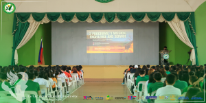 𝐂𝐀𝐏𝐓𝐔𝐑𝐄𝐃 𝐈𝐍 𝐋𝐄𝐍𝐒 | Excitement fills the Gilberto O. Teodoro Multipurpose Center on 12 August as TAUians gather for their first official university event of Academic Year 2025-2026