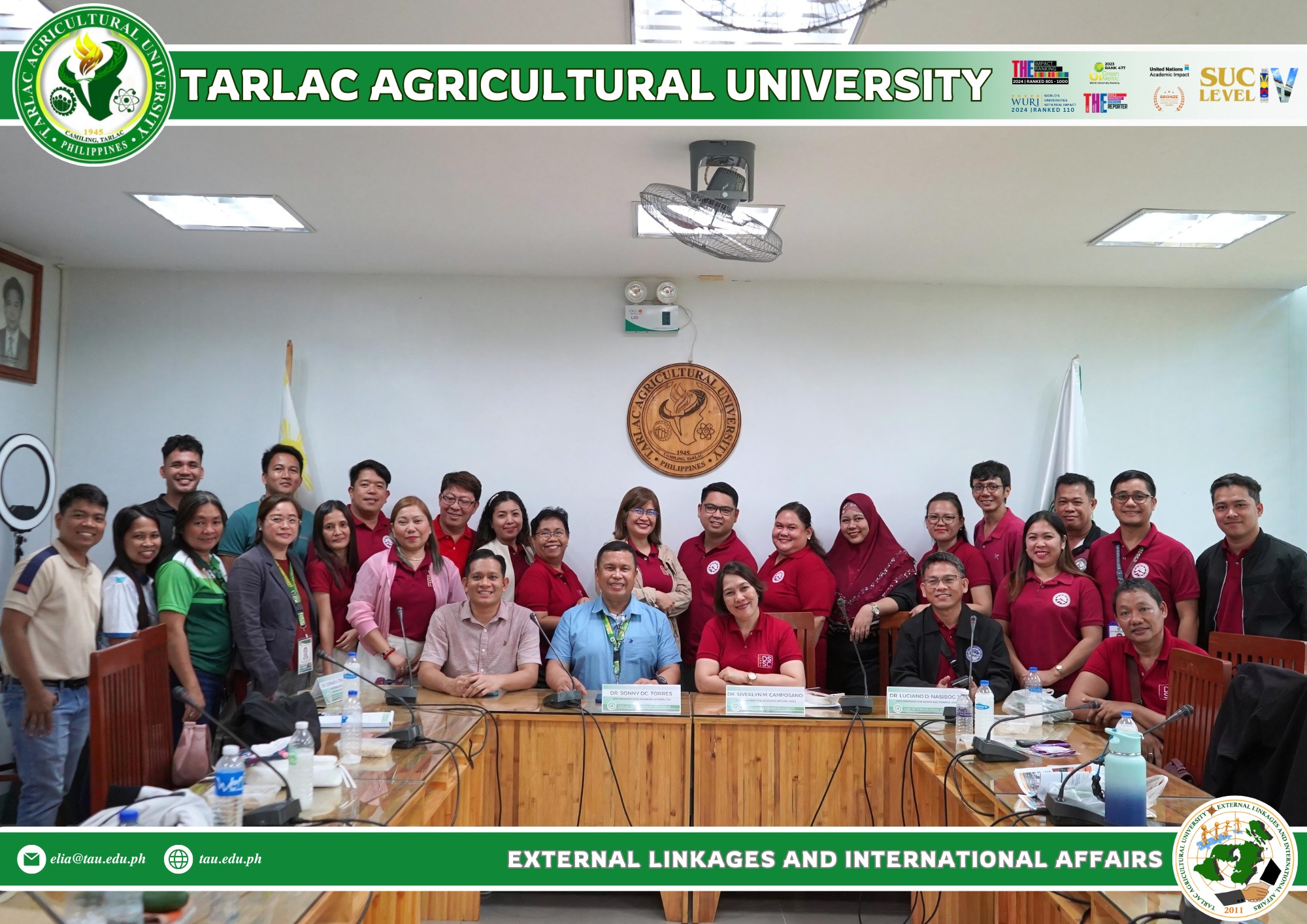 𝐒𝐏𝐎𝐓𝐋𝐈𝐆𝐇𝐓 | TAU, Davao SUC engage in bilateral dialogue on international rankings, sustainability