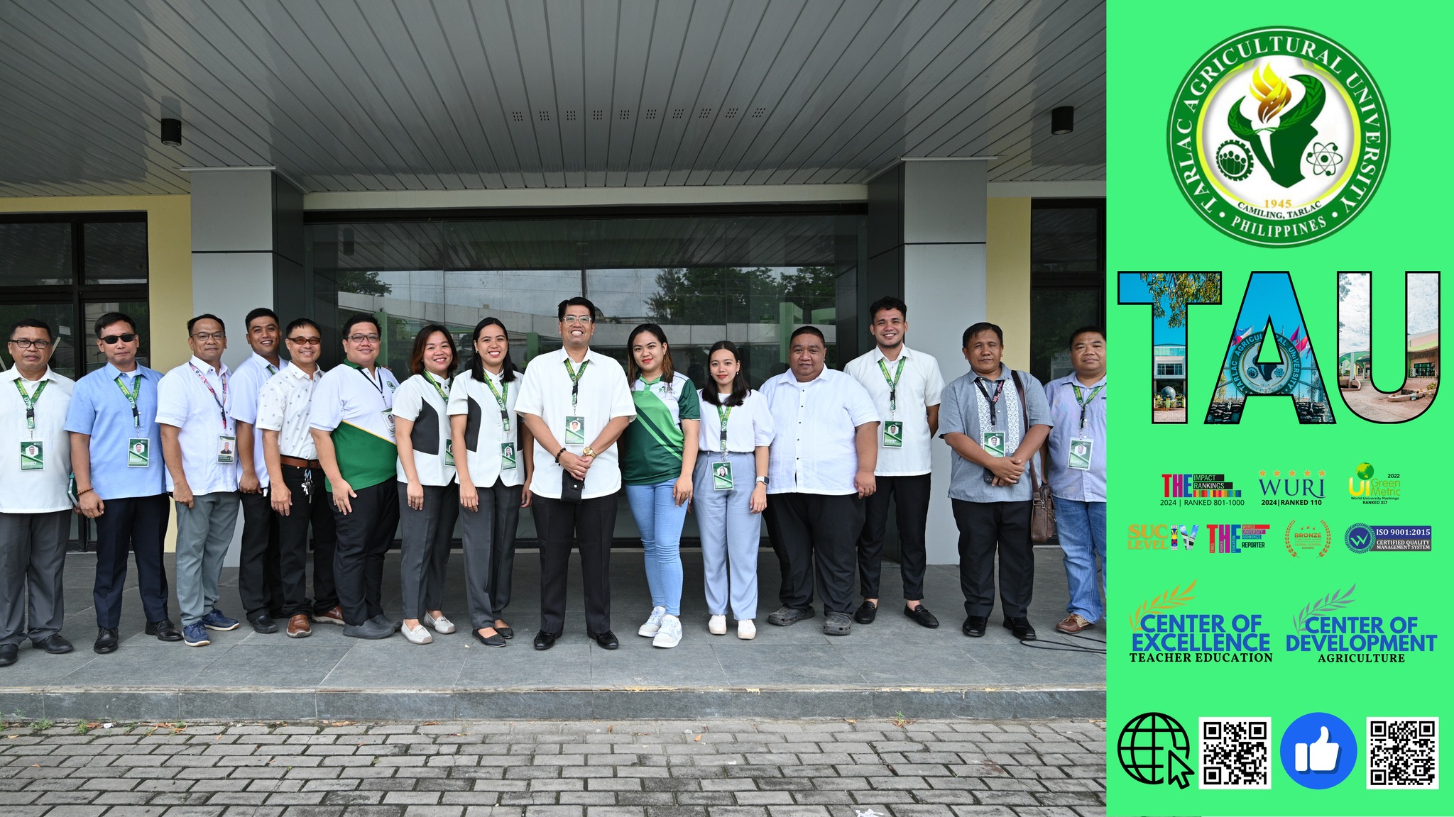 𝐀𝐏𝐓𝐔𝐑𝐄𝐃 𝐈𝐍 𝐋𝐄𝐍𝐒 | Upon their return from the weekend holiday break, members of the Tarlac Agricultural University (TAU) community join the customary flag-hoisting ceremony, 27 August