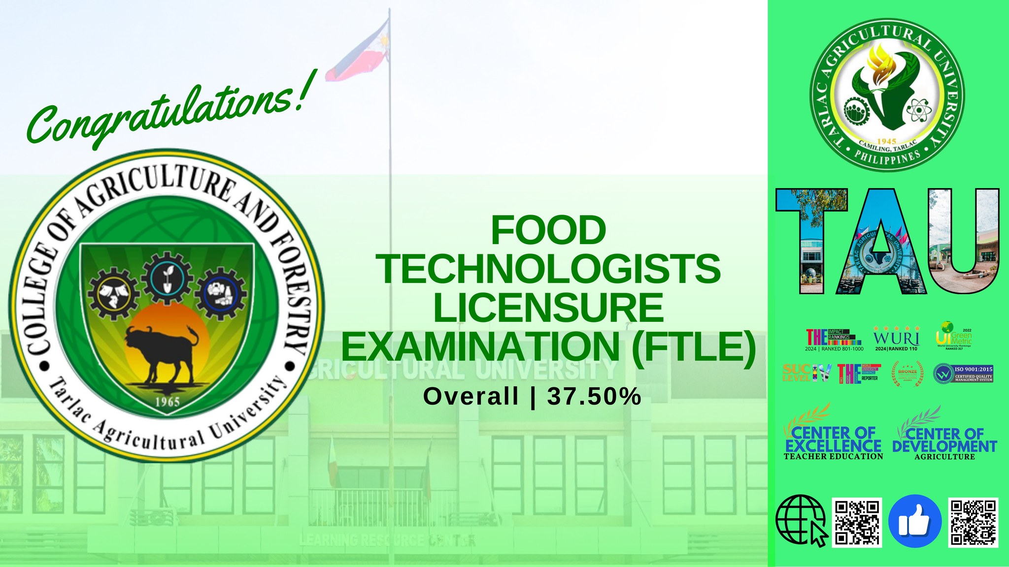 𝐂𝐇𝐑𝐎𝐍𝐈𝐂𝐋𝐄𝐒 | TAU mints 3 new food technologists in August 2024 FTLE