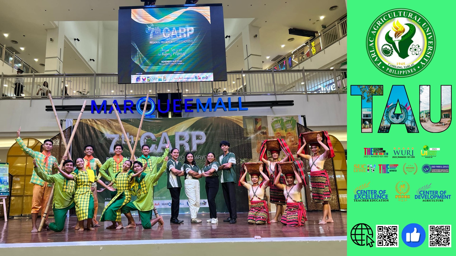 𝐂𝐀𝐏𝐓𝐔𝐑𝐄𝐃 𝐈𝐍 𝐋𝐄𝐍𝐒 | Advocating for the theme:  “Angat Agraryo Para sa Bagong Pilipinas,” Tarlac Agricultural University (TAU), represented by the Socio-Cultural Development Office (SDO) headed by its Director Ms. Cecile L. Lapitan