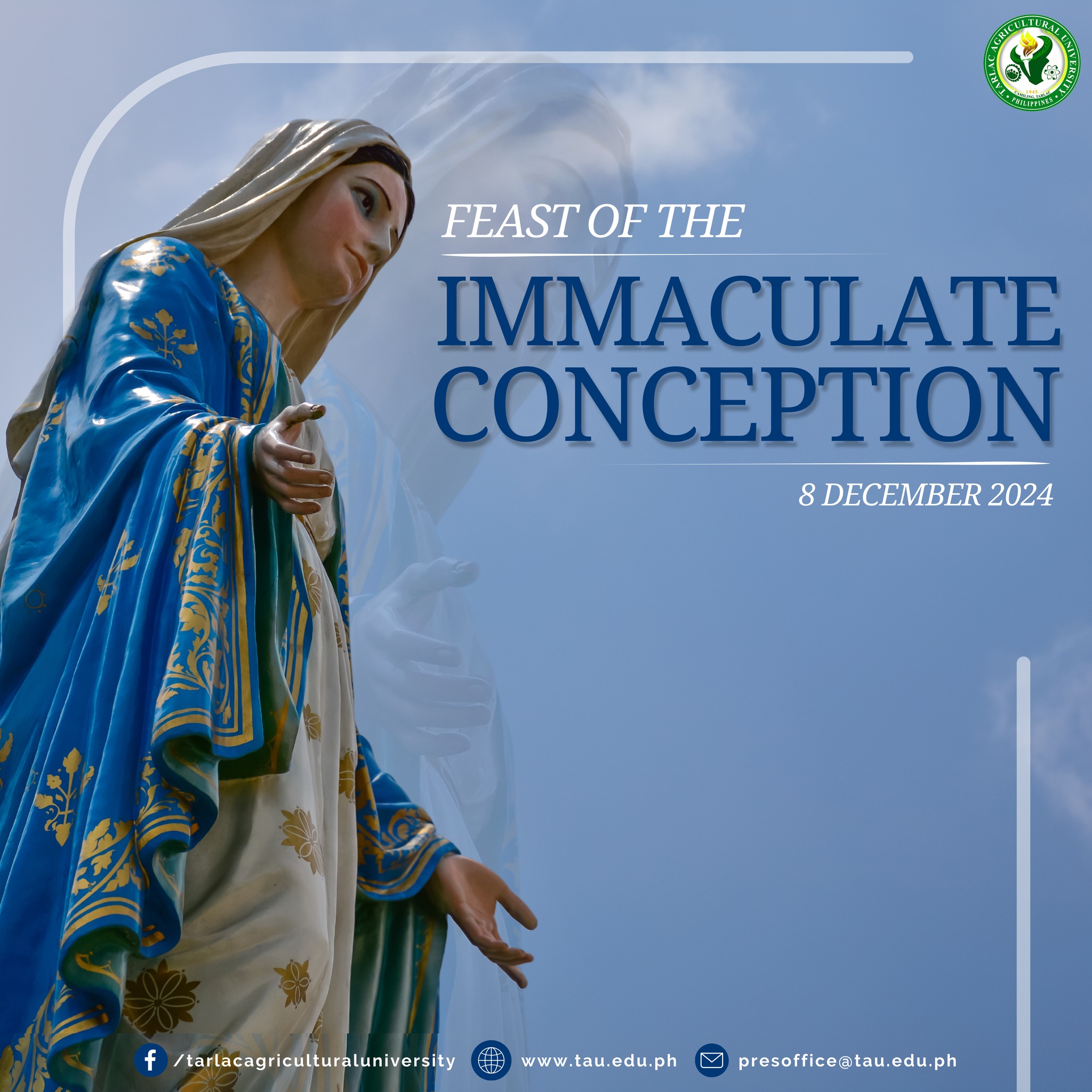 𝐔𝐍𝐈𝐕𝐄𝐑𝐒𝐈𝐓𝐘 𝐁𝐔𝐋𝐋𝐄𝐓𝐈𝐍 | Tarlac Agricultural University Feast of the Immaculate Conception 2024