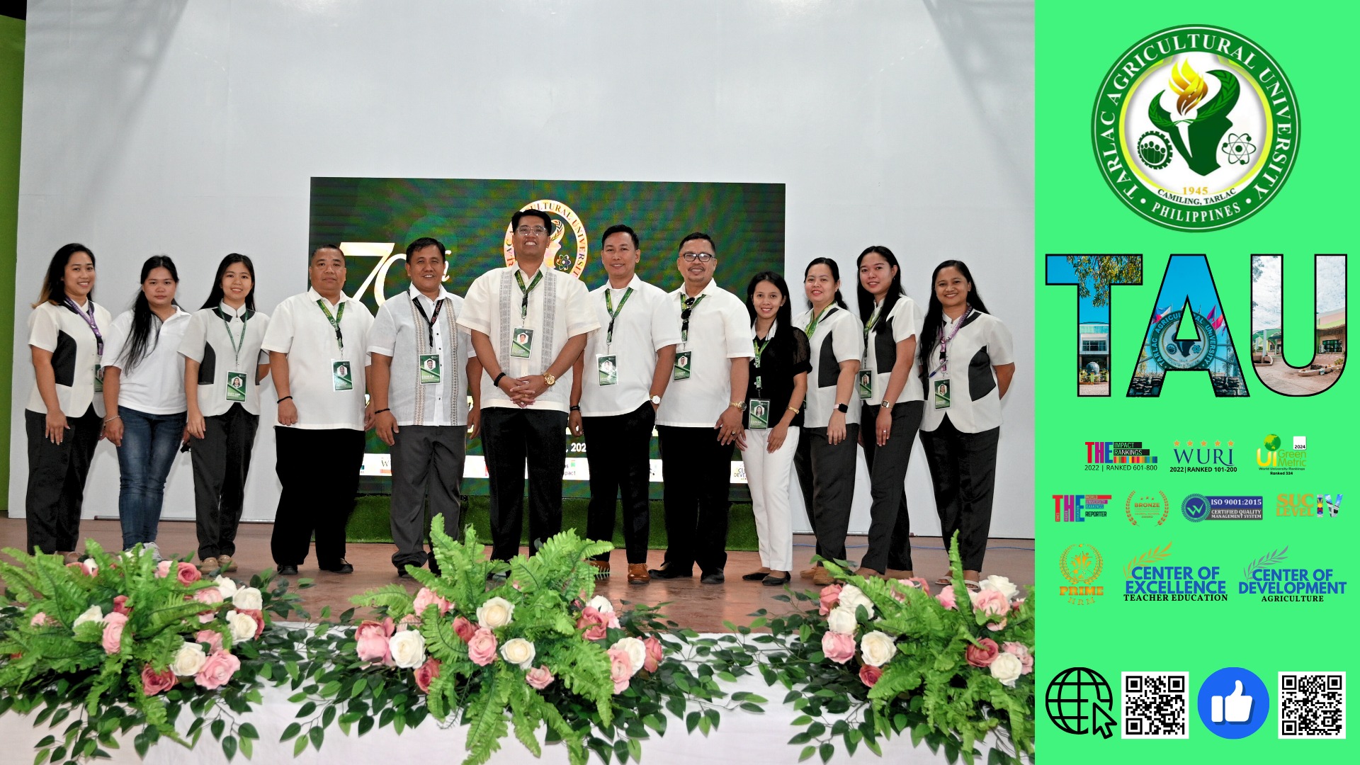 𝐂𝐀𝐏𝐓𝐔𝐑𝐄𝐃 𝐈𝐍 𝐋𝐄𝐍𝐒 | The Tarlac Agricultural University convenes at the Gilberto O. Teodoro Multipurpose Center, gathering its employees for this week’s flag-raising ceremony spearheaded by the Human Resource and Management Office (HRMO), 16 December