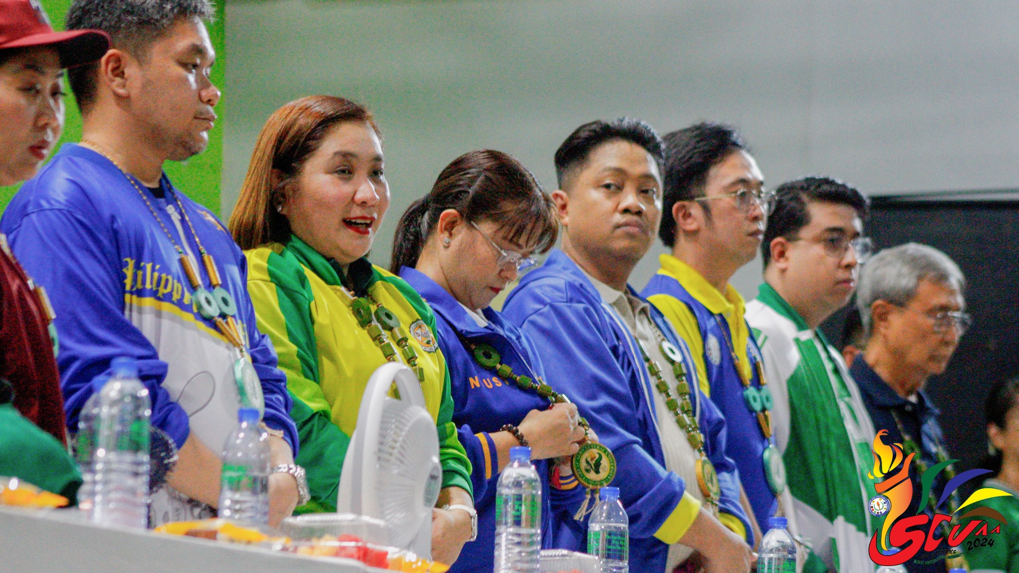 𝐂𝐀𝐏𝐓𝐔𝐑𝐄𝐃 𝐈𝐍 𝐋𝐄𝐍𝐒 | Despite the  inclement weather, athletes and their coaches are in high spirits during the opening ceremony of SUC III Olympics, 19 May. The opener is relocated to the G.O. Teodoro Multipurpose Center following the decision of the State Colleges and Universities Athletic Association (SCUAA) III to continue the program.