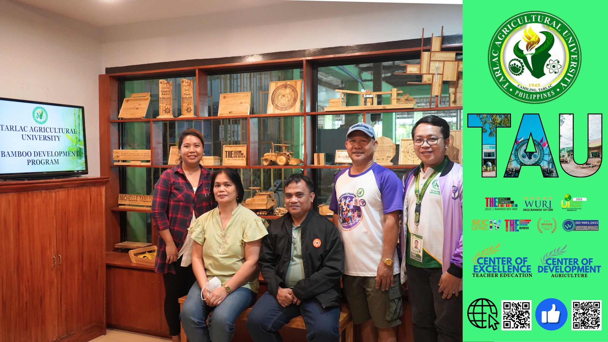 𝐂𝐀𝐏𝐓𝐔𝐑𝐄𝐃 𝐈𝐍 𝐋𝐄𝐍𝐒 | Representatives from Eulogio “AMANG” Rodriguez Institute of Science and Technology (EARIST) pay a visit to Tarlac Agricultural University (TAU)