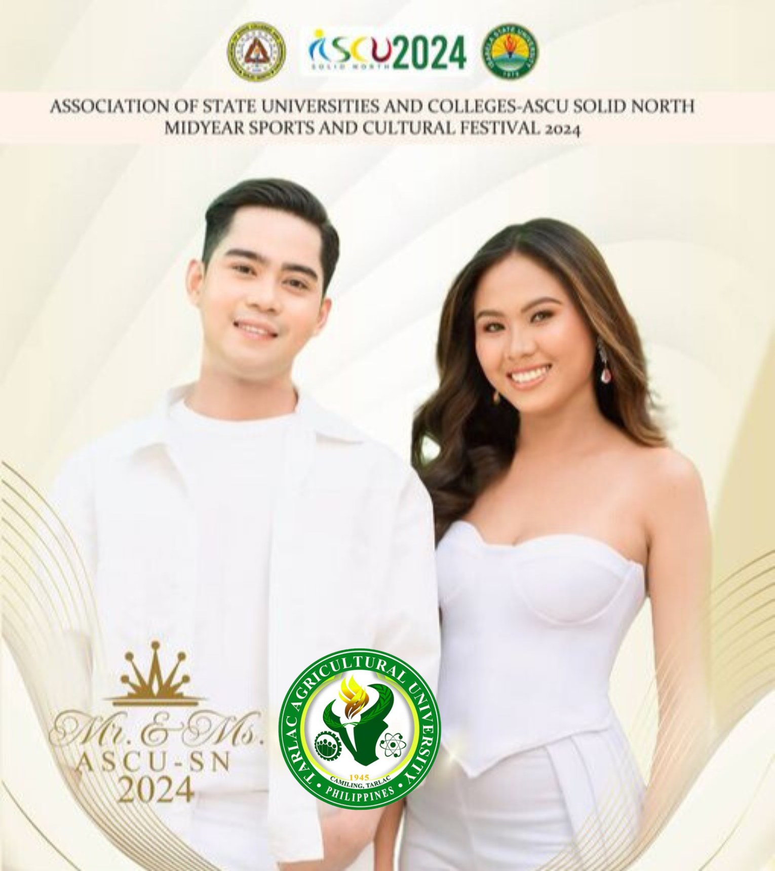 ๐๐๐๐๐๐๐๐๐๐ ๐๐๐๐๐๐๐๐ | TAU Sociocultural Development Office Letโs help Tarlac Agricultural Universityโs (TAU) candidates ace the Mr. and Ms. ASCU-SNโs Peopleโs Choice Award