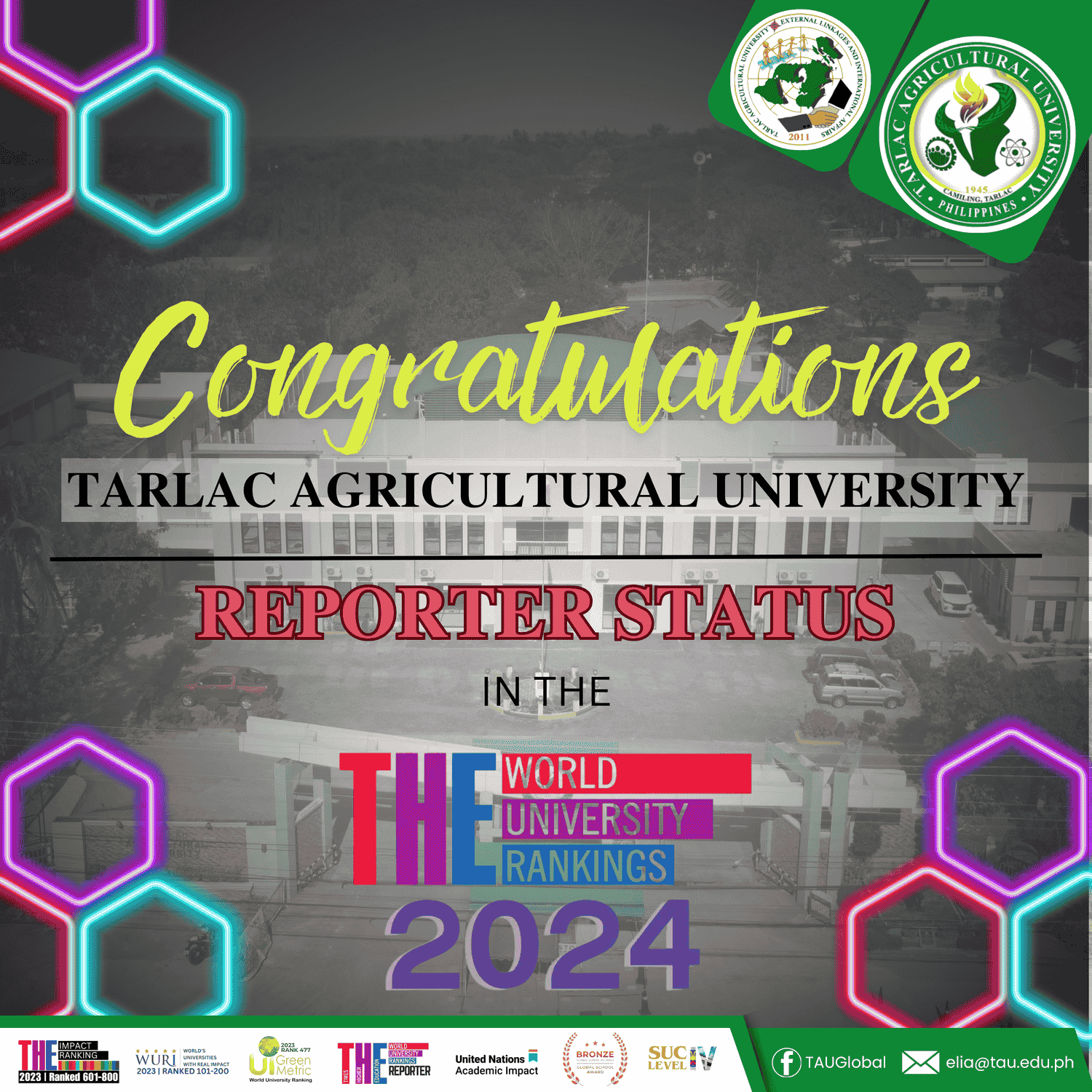 ππππππππππ | TAU retains status in THE Asia University Rankings 2024