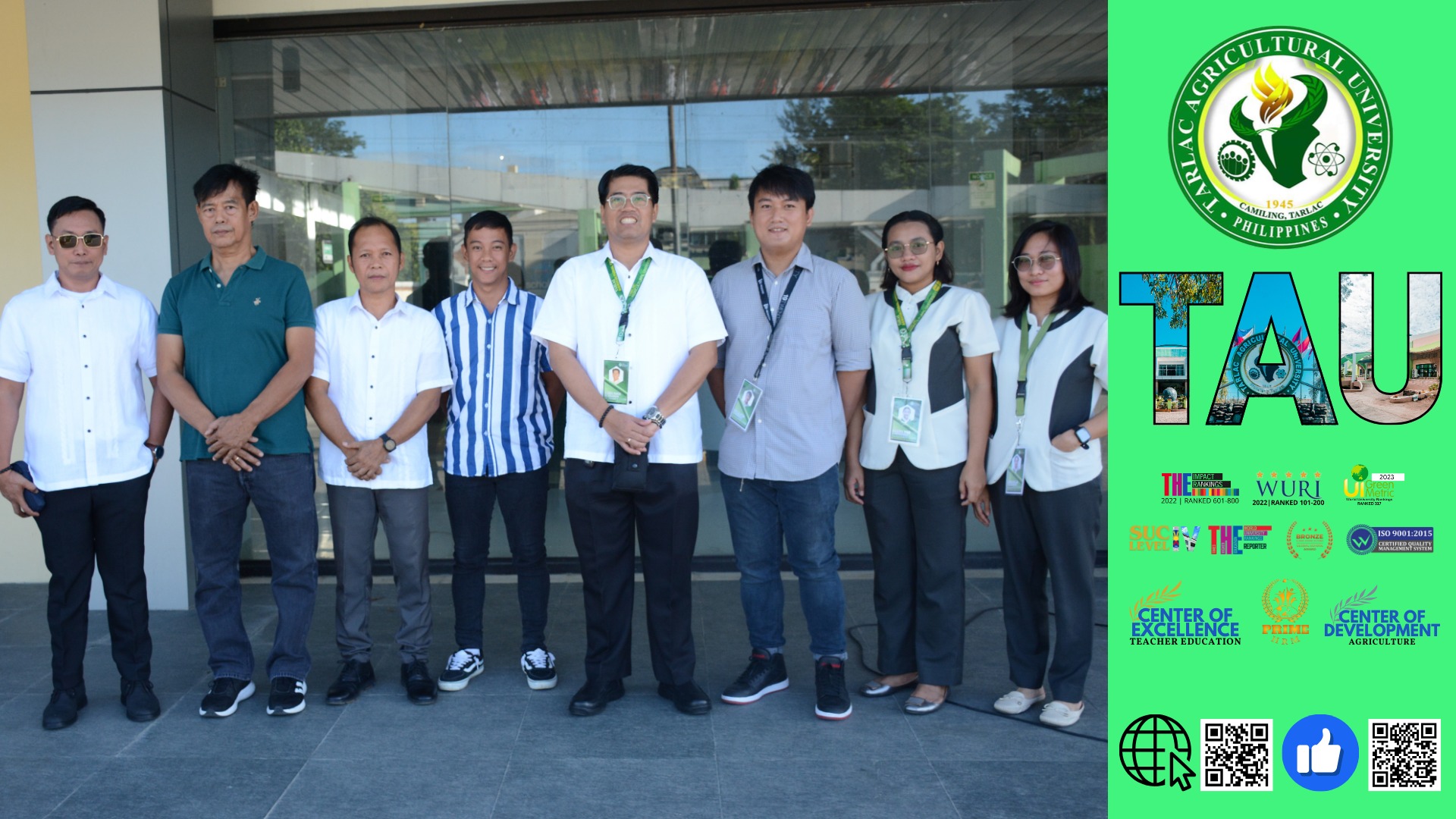 𝐂𝐀𝐏𝐓𝐔𝐑𝐄𝐃 𝐈𝐍 𝐋𝐄𝐍𝐒 | The Tarlac Agricultural University (TAU) community holds a simultaneous flag-hoisting ceremony, at the Laboratory School (LS) grounds, College of Arts and Sciences (CAS) building, College of Agriculture and Forestry (CAF) 