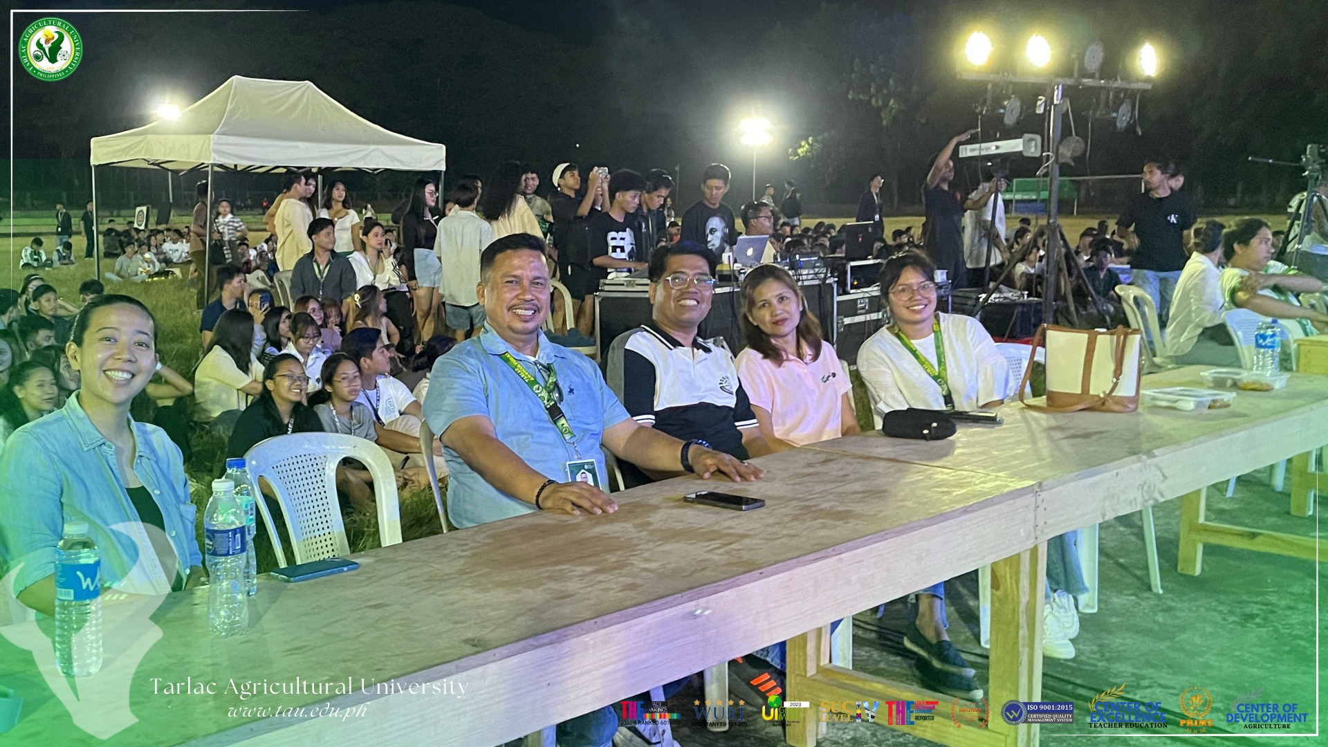 𝐂𝐀𝐏𝐓𝐔𝐑𝐄𝐃 𝐈𝐍 𝐋𝐄𝐍𝐒 | A symphony of music, socialization, and festivity electrifies the crowd as the Tarlac Agricultural University (TAU) Supreme Student Council (SSC) spearheads a night of entertainment at the TAU Grandstand, 19 December