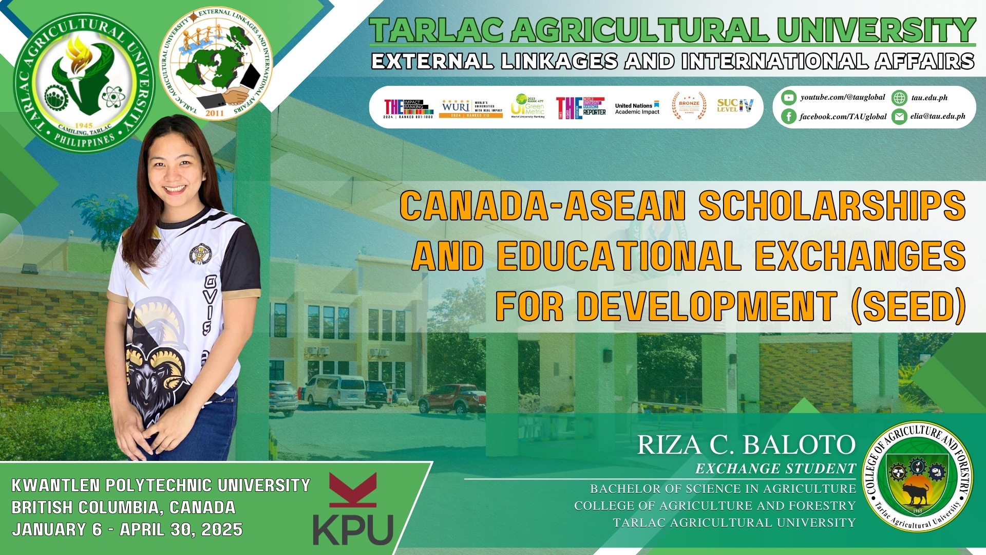 | 𝐈𝐙𝐍 𝐔𝐏𝐃𝐀𝐓𝐄𝐒 | 𝐓𝐀𝐔 𝐬𝐭𝐮𝐝𝐞𝐧𝐭𝐬 𝐭𝐨 𝐬𝐭𝐮𝐝𝐲 𝐚𝐭 𝐩𝐫𝐞𝐦𝐢𝐞𝐫𝐞 𝐢𝐧𝐬𝐭𝐢𝐭𝐮𝐭𝐢𝐨𝐧𝐬 𝐢𝐧 𝐂𝐚𝐧𝐚𝐝𝐚 1