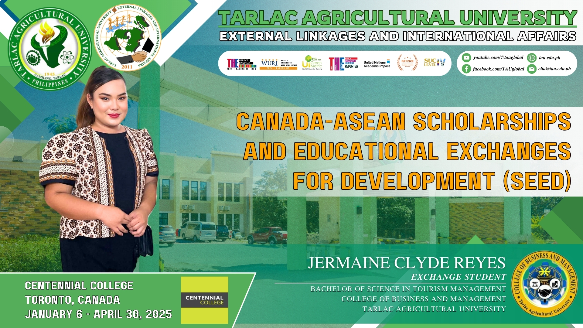 | 𝐈𝐙𝐍 𝐔𝐏𝐃𝐀𝐓𝐄𝐒 | 𝐓𝐀𝐔 𝐬𝐭𝐮𝐝𝐞𝐧𝐭𝐬 𝐭𝐨 𝐬𝐭𝐮𝐝𝐲 𝐚𝐭 𝐩𝐫𝐞𝐦𝐢𝐞𝐫𝐞 𝐢𝐧𝐬𝐭𝐢𝐭𝐮𝐭𝐢𝐨𝐧𝐬 𝐢𝐧 𝐂𝐚𝐧𝐚𝐝𝐚 4