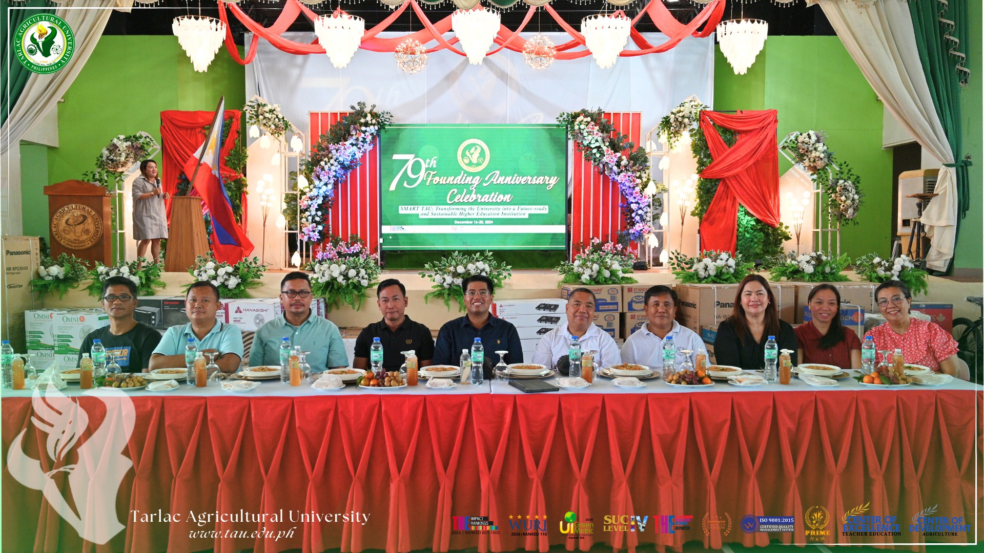 𝐂𝐀𝐏𝐓𝐔𝐑𝐄𝐃 𝐈𝐍 𝐋𝐄𝐍𝐒 | Signifying its commitment to foresight and sustainability, the Tarlac Agricultural University (TAU) celebrates its 79 years of remarkable history at the Gilberto O. Teodoro Multipurpose Center, 20 Decembe