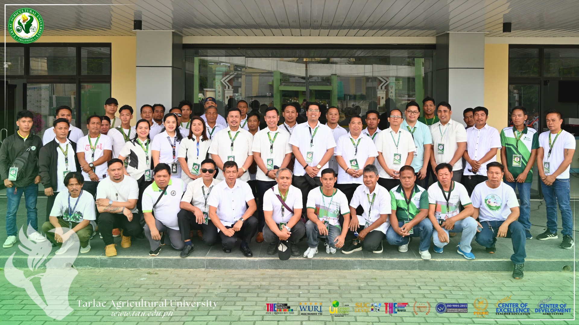𝐂𝐀𝐏𝐓𝐔𝐑𝐄𝐃 𝐈𝐍 𝐋𝐄𝐍𝐒 | The Tarlac Agricultural University holds a simultaneous flag-raising ceremony in front of the Learning Resource Center (LRC) and Laboratory School (LS) grounds, 13 January.