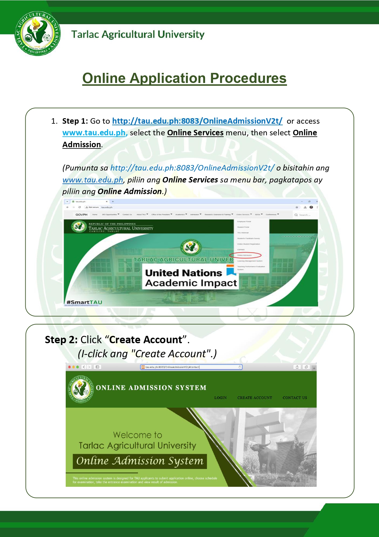 𝐔𝐍𝐈𝐕𝐄𝐑𝐒𝐈𝐓𝐘 𝐁𝐔𝐋𝐋𝐄𝐓𝐈𝐍 | Admission and Registration Services Online Admission AY 2025-2026