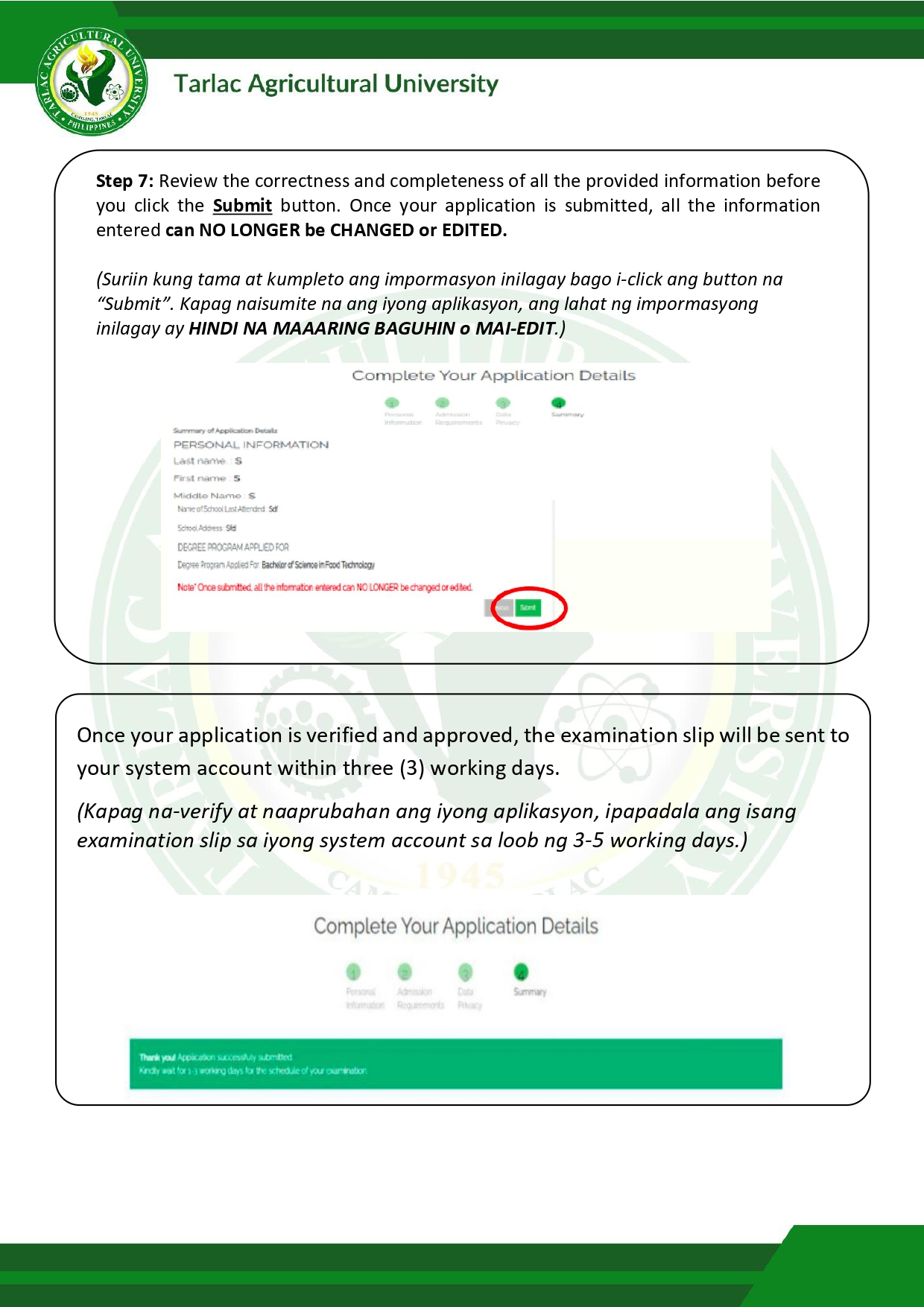 𝐔𝐍𝐈𝐕𝐄𝐑𝐒𝐈𝐓𝐘 𝐁𝐔𝐋𝐋𝐄𝐓𝐈𝐍 | Admission and Registration Services Online Admission AY 2025-2026