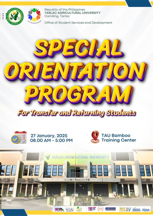 𝐔𝐍𝐈𝐕𝐄𝐑𝐒𝐈𝐓𝐘 𝐁𝐔𝐋𝐋𝐄𝐓𝐈𝐍 | Office of Student Services and Development Special Orientation Program