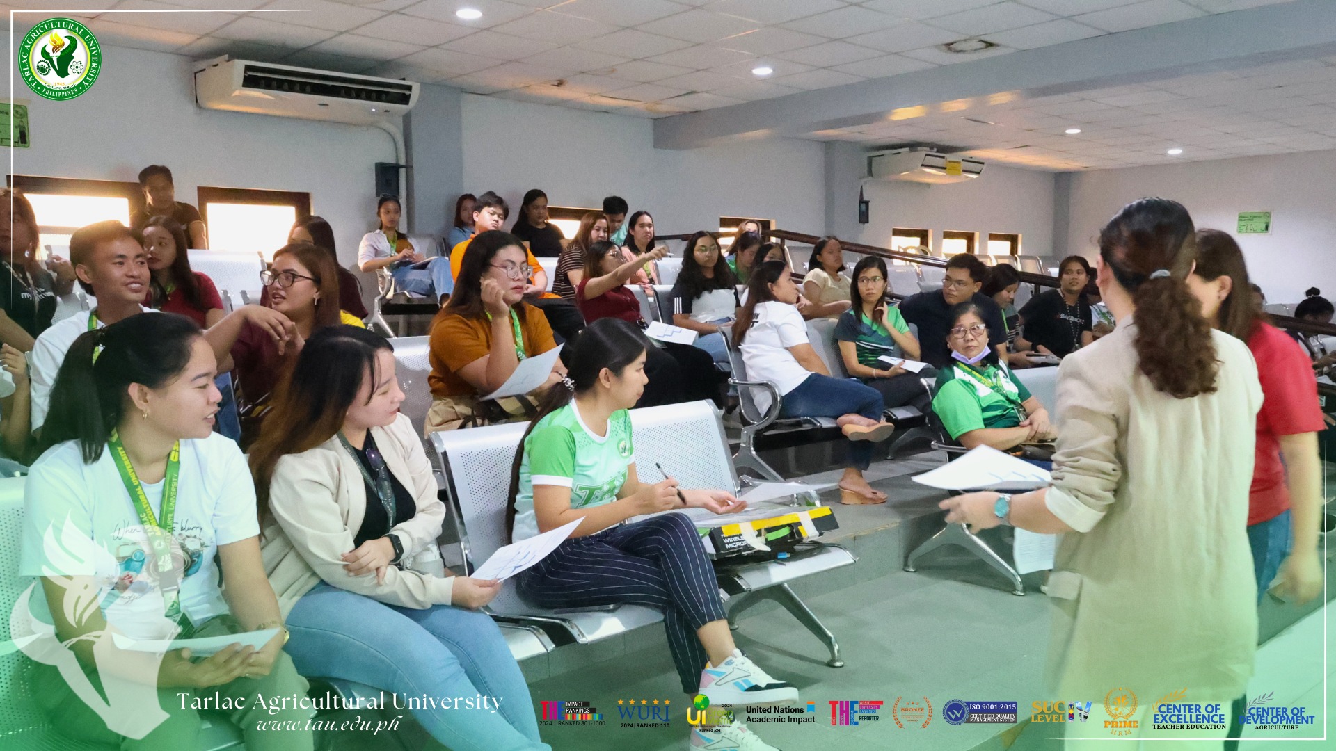 𝐂𝐀𝐏𝐓𝐔𝐑𝐄𝐃 𝐈𝐍 𝐋𝐄𝐍𝐒 | To remind the employees that true financial independence is not just about having money, but about being certain that their future is secure, no matter what challenges may come, the Human Resource Management Office (HRMO) of Tarlac Agricultural University (TAU) partners with PRU Life UK