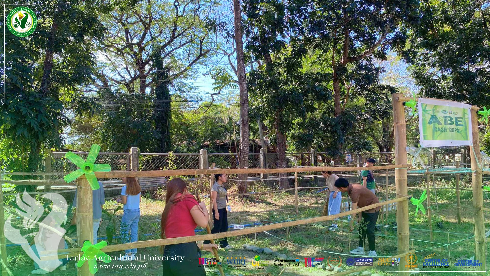 𝐂𝐀𝐏𝐓𝐔𝐑𝐄𝐃 𝐈𝐍 𝐋𝐄𝐍𝐒 | Student leaders of Tarlac Agricultural University (TAU) initiate a campus-wide clean up drive to promote environmental awareness and cleanliness in various areas in the University, 24 January