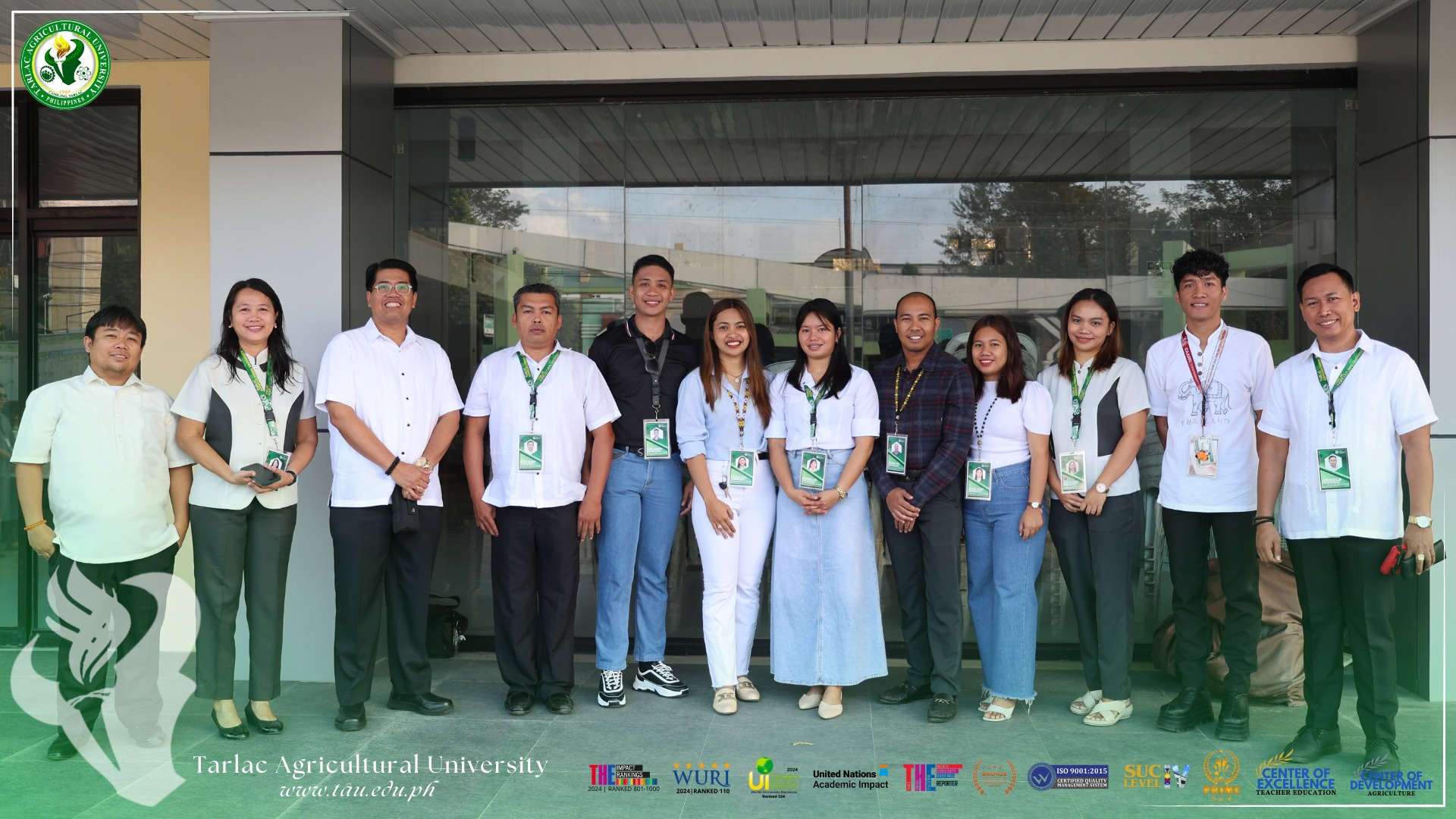𝐂𝐀𝐏𝐓𝐔𝐑𝐄𝐃 𝐈𝐍 𝐋𝐄𝐍𝐒 | The Tarlac Agricultural University (TAU) holds a simultaneous flag-hoisting ceremony in various areas of the University, 27 January