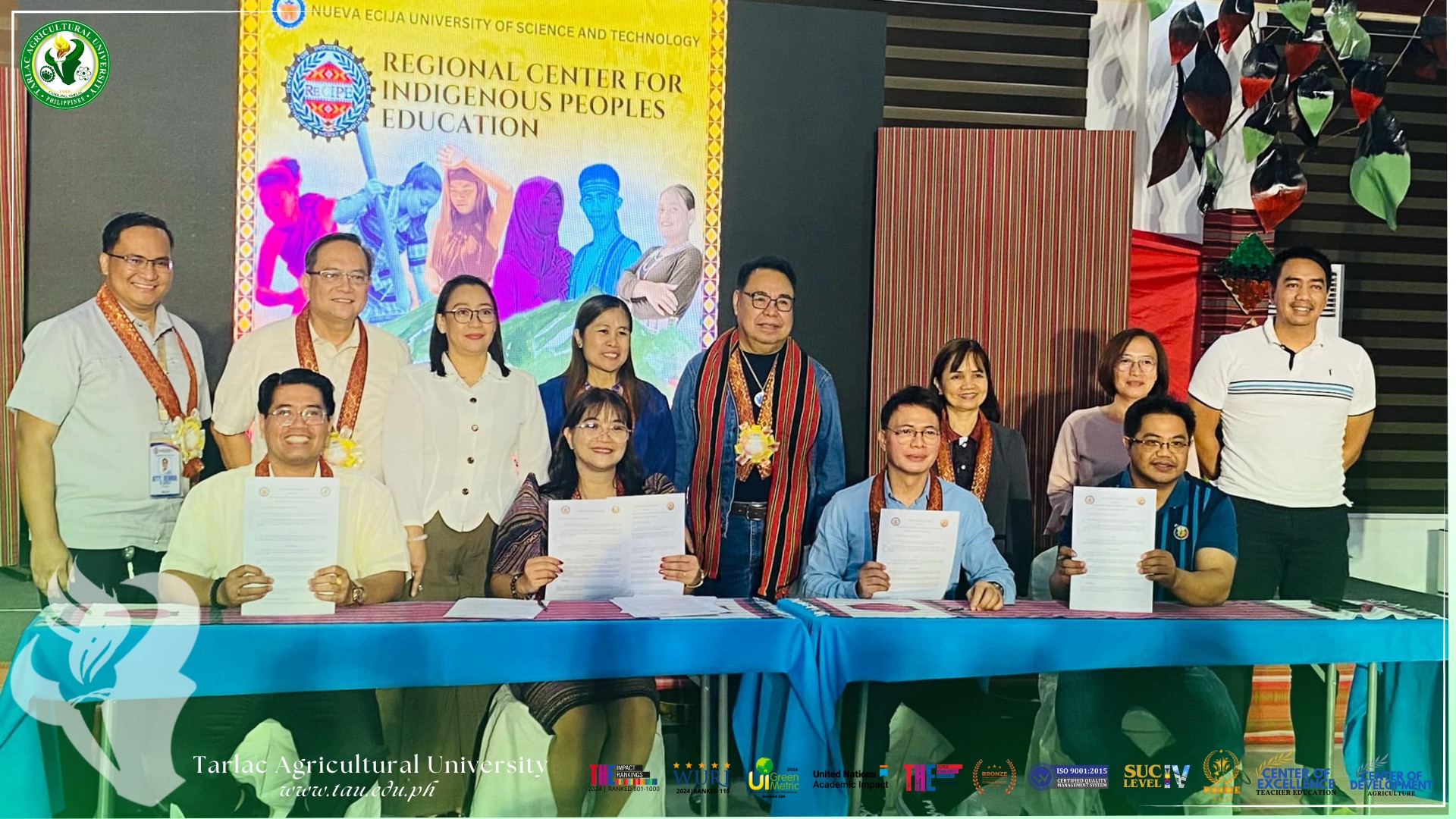 𝐂𝐀𝐏𝐓𝐔𝐑𝐄𝐃 𝐈𝐍 𝐋𝐄𝐍𝐒 | To foster collaboration and support the preservation of cultural heritage, Dr. Silverio Ramon DC. Salunson, President of the Tarlac Agricultural University (TAU), joins Nueva Ecija University of Science and Technology (NEUST) at the NEUST Mini Convention, Sumacab Campus, Cabanatuan City, for the launch of Regional Center for Indigenous Peoples Education (ReCIPE) on 28 January