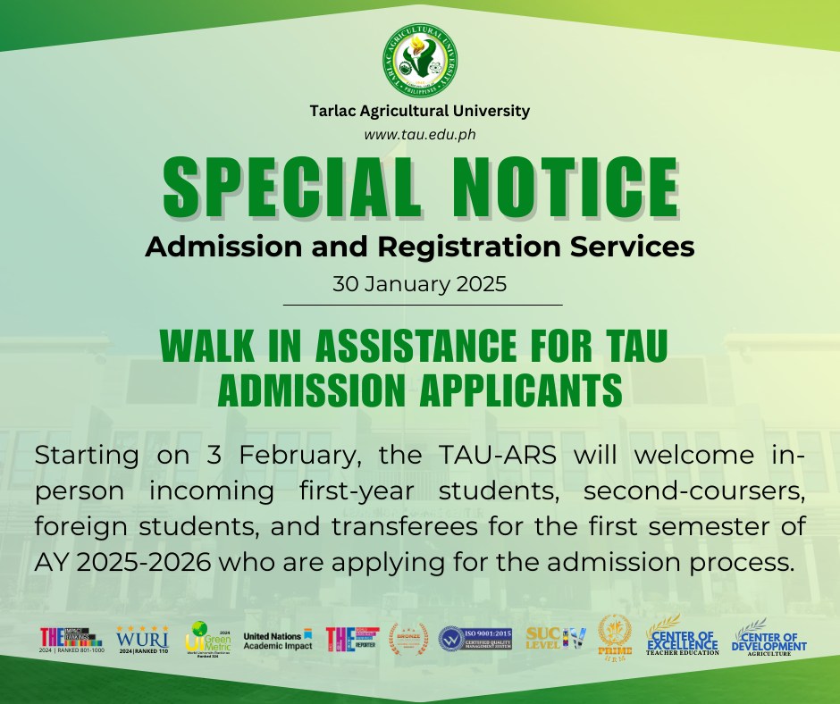 𝐔𝐍𝐈𝐕𝐄𝐑𝐒𝐈𝐓𝐘 𝐁𝐔𝐋𝐋𝐄𝐓𝐈𝐍 | Admission and Registration Services Walkin Applicants Online Admission