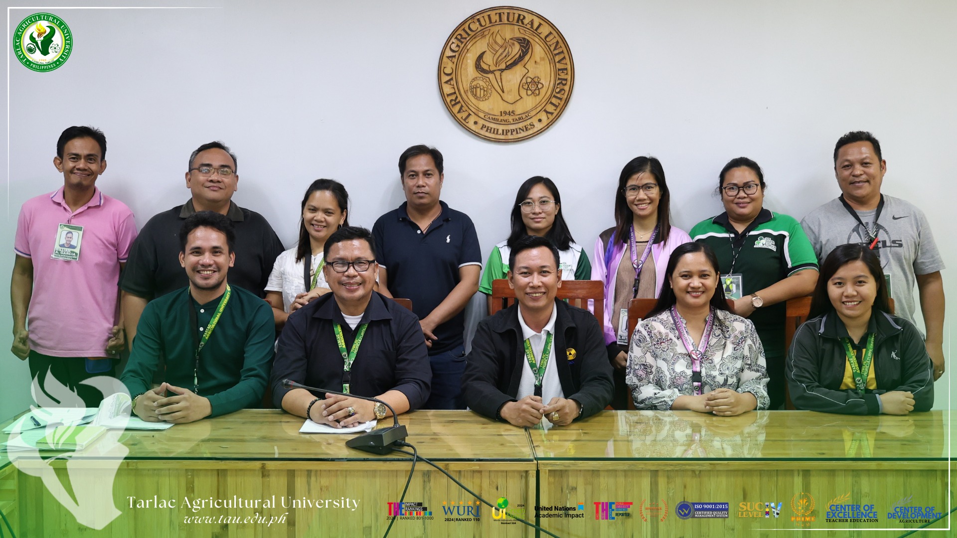 𝐂𝐀𝐏𝐓𝐔𝐑𝐄𝐃 𝐈𝐍 𝐋𝐄𝐍𝐒 | To foster harmonious University-Employee relations at Tarlac Agricultural University (TAU), the Non-Academic Staff Association (NASA) and the negotiating body of the TAU administration gather at the Office of the President (OP) Conference Hall for the renewal of contract, 5 February