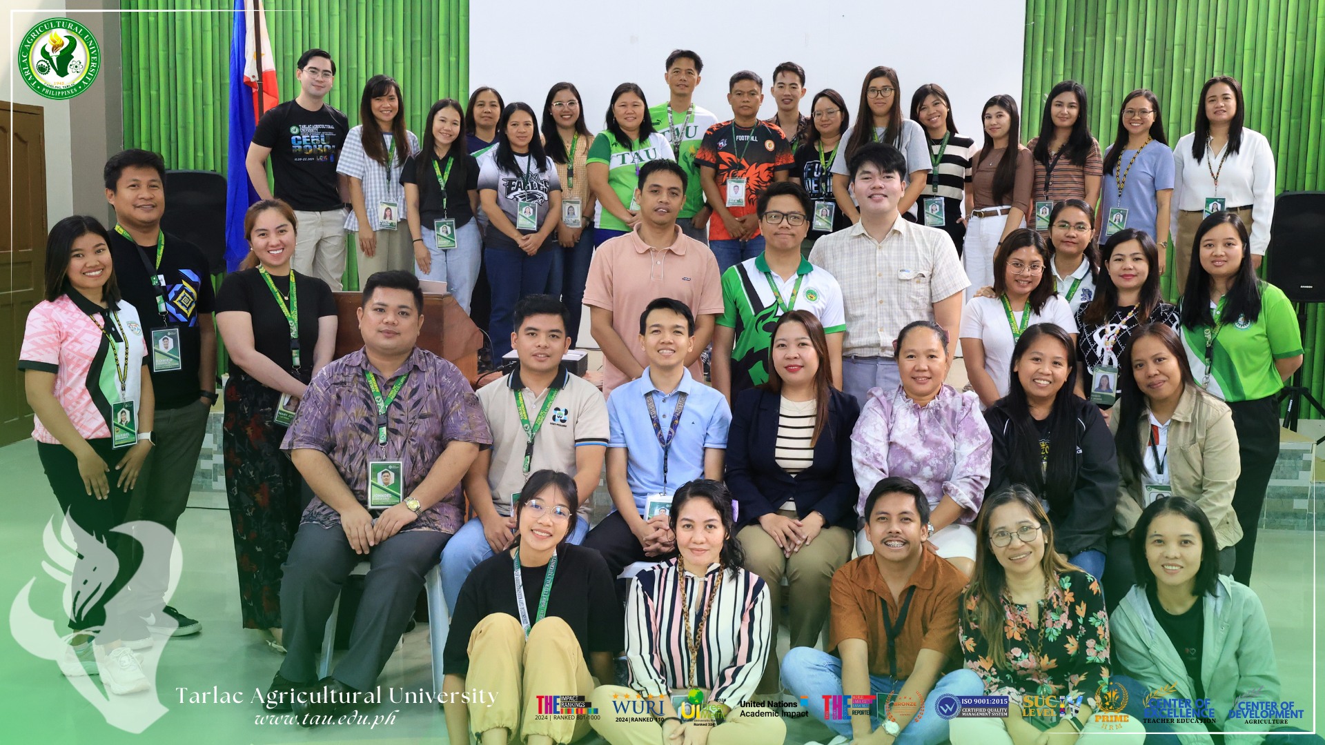 𝐂𝐀𝐏𝐓𝐔𝐑𝐄𝐃 𝐈𝐍 𝐋𝐄𝐍𝐒 | Working on its mission to advance digital literacy, the Tarlac Agricultural University  (TAU) - Department of Extension and Training (DET) facilitates a training workshop on Information Education and Communication (IEC) materials and Kobo Collect at the Farmers' Training Center (FTC), 7 February