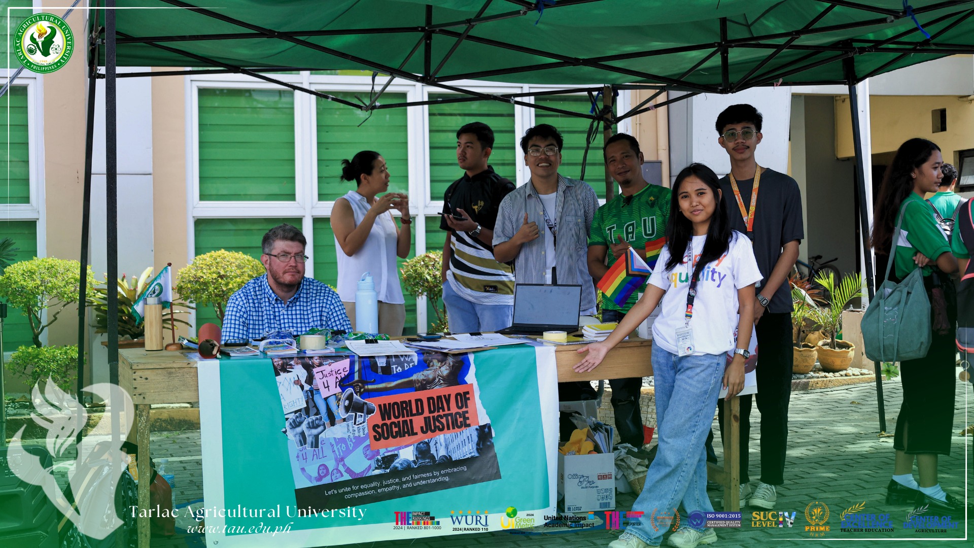 𝐂𝐀𝐏𝐓𝐔𝐑𝐄𝐃 𝐈𝐍 𝐋𝐄𝐍𝐒 | To promote social connections, social justice, and inclusivity, the Tarlac Agricultural University (TAU) through the Office of Student Services and Development (OSSD), conducts an “Inclusion Awareness Campaign” in front of the Administration Building, 20 February.