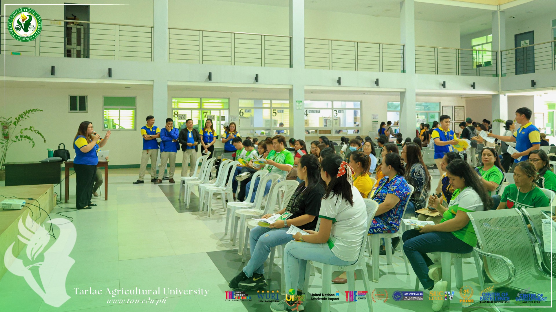 𝐂𝐀𝐏𝐓𝐔𝐑𝐄𝐃 𝐈𝐍 𝐋𝐄𝐍𝐒 | To impart knowledge on financial literacy, the BDO Network Bank (NB) Sta. Ignacia Branch extends its assistance to the Tarlac Agricultural University (TAU) community at the Administration Building Atrium, 21 February