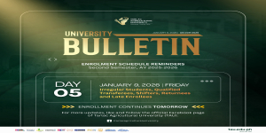 𝐔𝐍𝐈𝐕𝐄𝐑𝐒𝐈𝐓𝐘 𝐁𝐔𝐋𝐋𝐄𝐓𝐈𝐍 [𝐔𝐁 𝟎𝟎𝟗-𝟐𝟎𝟐𝟔] | 𝐀𝐝𝐦𝐢𝐬𝐬𝐢𝐨𝐧 𝐚𝐧𝐝 𝐑𝐞𝐠𝐢𝐬𝐭𝐫𝐚𝐭𝐢𝐨𝐧 𝐒𝐞𝐫𝐯𝐢𝐜𝐞𝐬 (𝐀𝐑𝐒) 𝐎𝐟𝐟𝐢𝐜𝐞