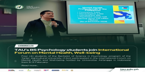 𝐂𝐇𝐑𝐎𝐍𝐈𝐂𝐋𝐄𝐒 | 𝐓𝐀𝐔’𝐬 𝐁𝐒 𝐏𝐬𝐲𝐜𝐡𝐨𝐥𝐨𝐠𝐲 𝐬𝐭𝐮𝐝𝐞𝐧𝐭𝐬 𝐣𝐨𝐢𝐧 𝐈𝐧𝐭𝐞𝐫𝐧𝐚𝐭𝐢𝐨𝐧𝐚𝐥 𝐅𝐨𝐫𝐮𝐦 𝐨𝐧 𝐌𝐞𝐧𝐭𝐚𝐥 𝐇𝐞𝐚𝐥𝐭𝐡, 𝐖𝐞𝐥𝐥-𝐛𝐞𝐢𝐧𝐠