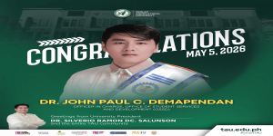 𝐏𝐀𝐌𝐌𝐀𝐃𝐀𝐘𝐀𝐖 | 𝐂𝐨𝐧𝐠𝐫𝐚𝐭𝐮𝐥𝐚𝐭𝐢𝐨𝐧𝐬! 𝐃𝐫. 𝐉𝐨𝐡𝐧 𝐏𝐚𝐮𝐥 𝐂. 𝐃𝐞𝐦𝐚𝐩𝐞𝐧𝐝𝐚𝐧, 𝐎𝐈𝐂 𝐃𝐢𝐫𝐞𝐜𝐭𝐨𝐫 𝐨𝐟 𝐎𝐒𝐒𝐃